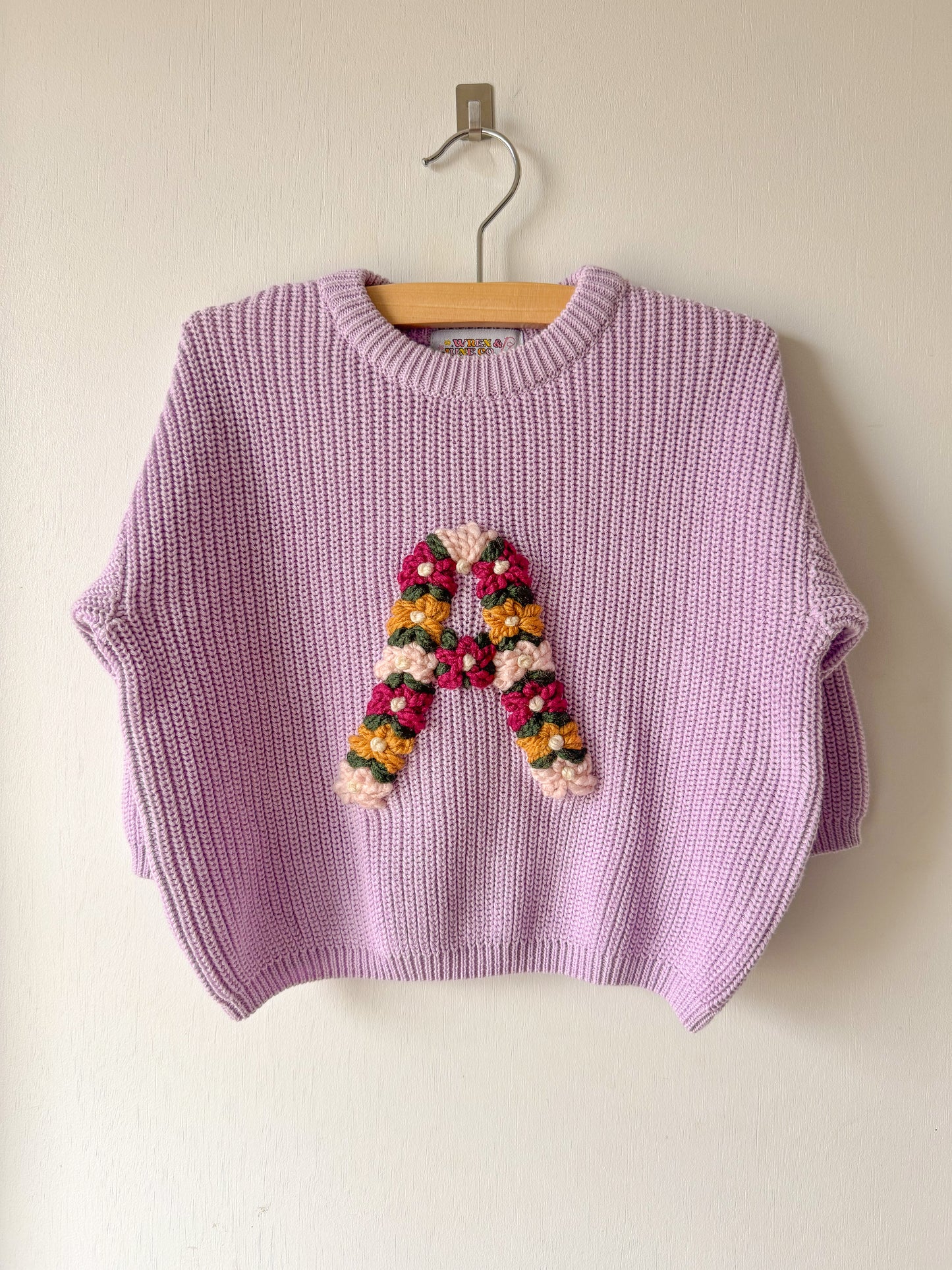 Large Initial Sweater
