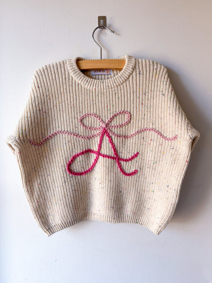 Small Initial Sweater