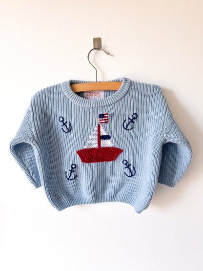 BABY BLUE Custom Sweater
