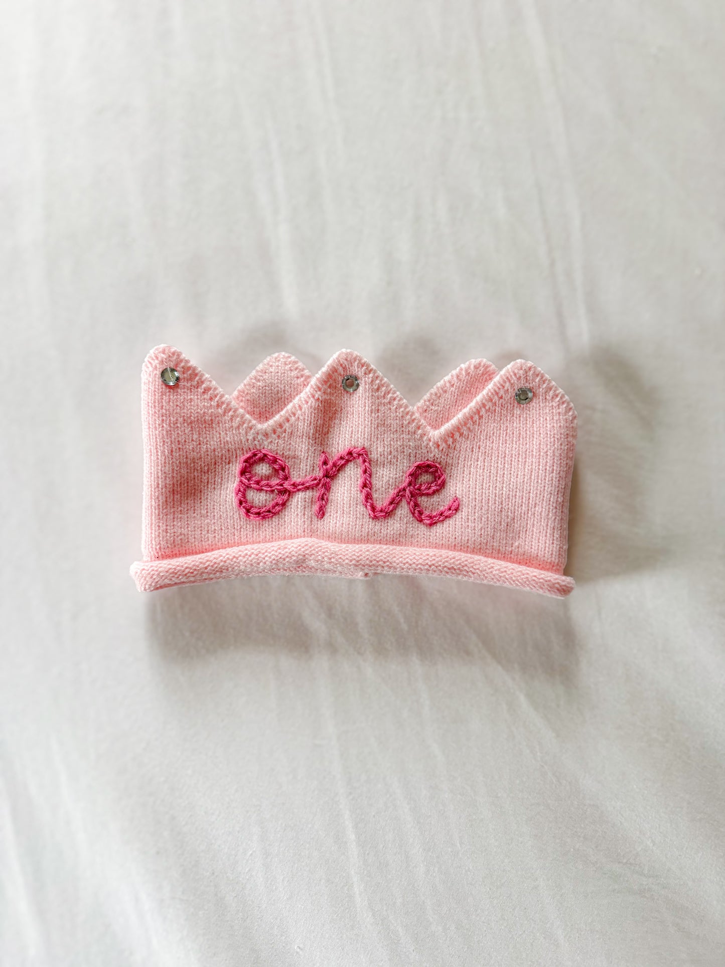 "One" Pink Crown