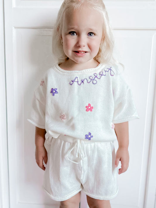 WHITE Short Set (0-3m only)